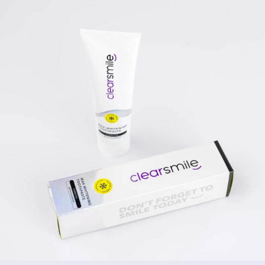 Clearsmile Max Whitening Aktivkohle Zahnpasta – 100 ml Clearsmile Clearsmile Max Whitening Aktivkohle Zahnpasta – 100 ml