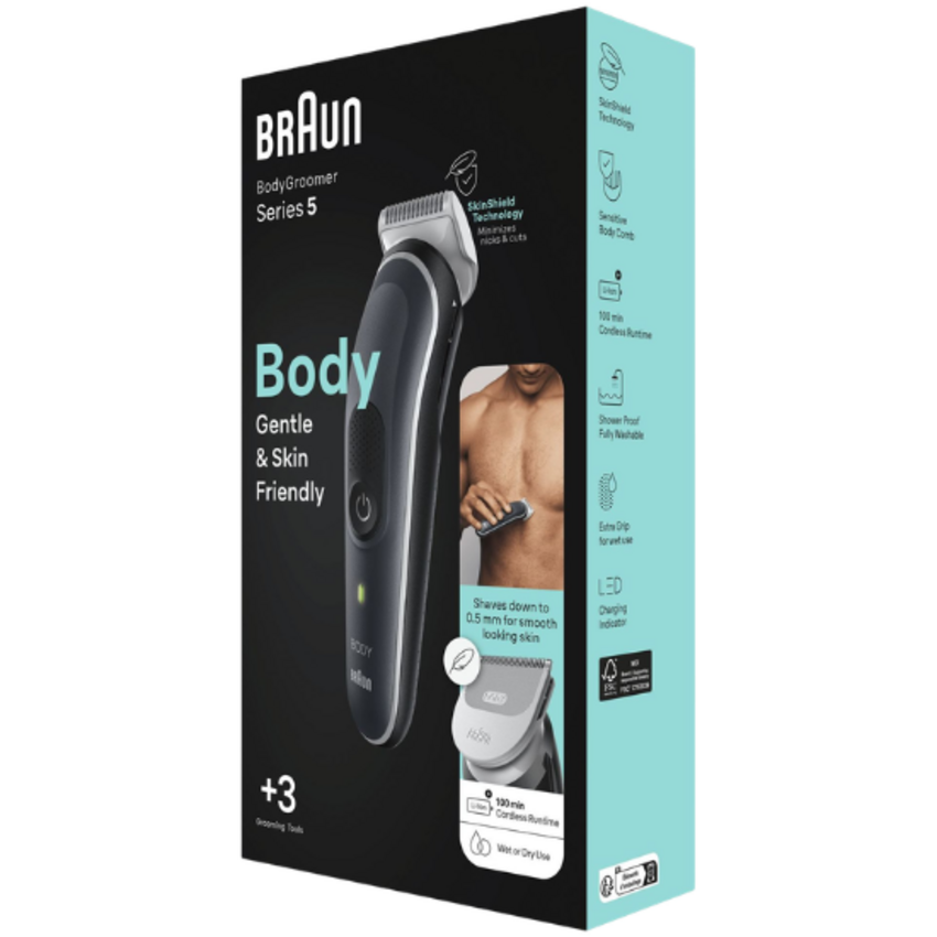 Braun Series 5 BG5340 Bodygroomer – Ganzkörper-Trimmer – Schwarz Braun Braun Series 5 BG5340 Bodygroomer – Ganzkörper-Trimmer – Schwarz