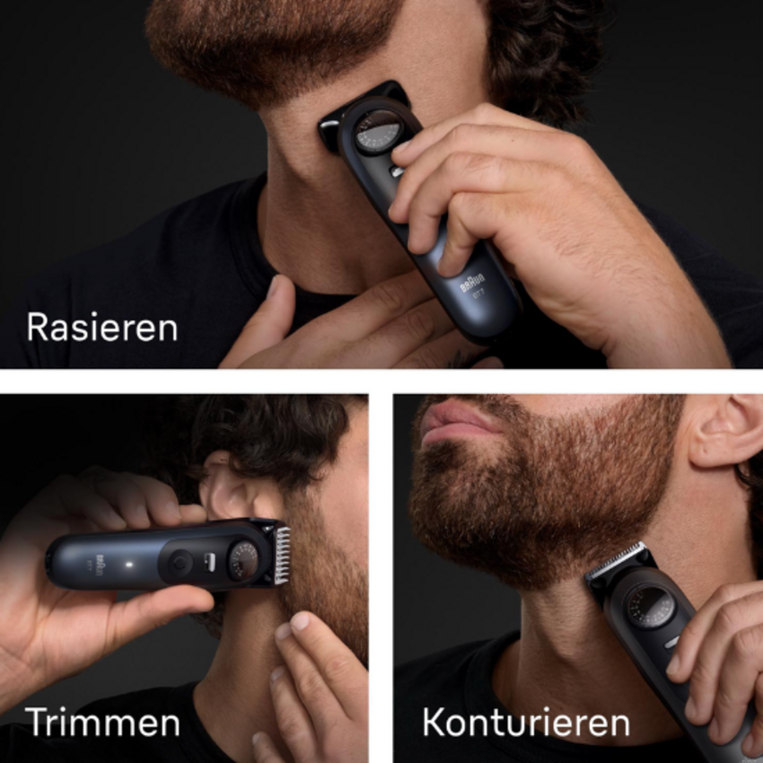 Braun Series 7 BT7520 Barttrimmer – mit 6 Stylingtools – Blau Braun Braun Series 7 BT7520 Barttrimmer – mit 6 Stylingtools – Blau