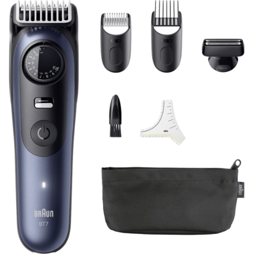 Braun Series 7 BT7520 Barttrimmer – mit 6 Stylingtools – Blau Braun Braun Series 7 BT7520 Barttrimmer – mit 6 Stylingtools – Blau