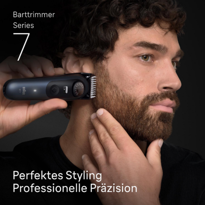 Braun Braun Series 7 BT7520 Barttrimmer – mit 6 Stylingtools – Blau