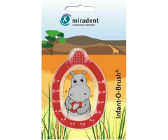 Miradent Miradent Infant-O-Brush Baby Zahnbürste/Beißring – Rot