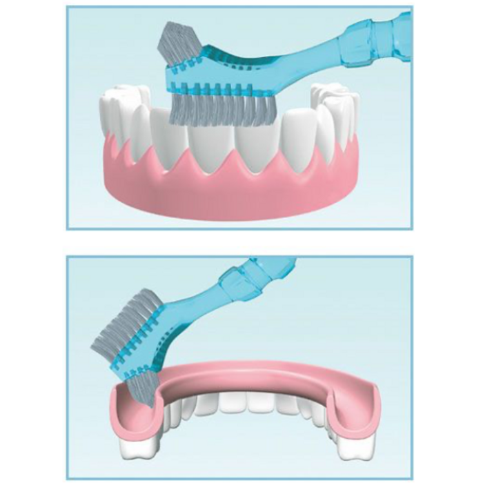 Miradent Miradent Protho Brush De Luxe Prothesenbürste – Blau
