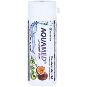 Miradent Xylitol Aquamed Passionfruit Kaugummi – 30 Stück