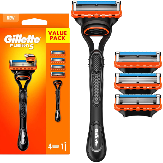 Gillette Fusion5 Rasierer + 4 Ersatzklingen Gillette Gillette Fusion5 Rasierer + 4 Ersatzklingen