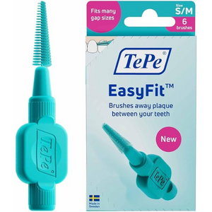 TePe EasyFit S/M Interdentalbürsten Blau – 6 Stück