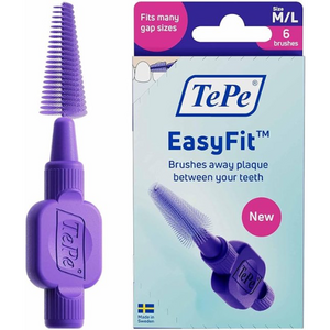 TePe EasyFit M/L Interdentalbürsten Lila – 6 Stück