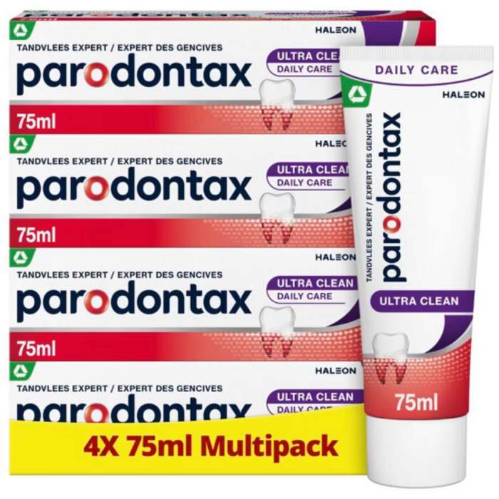 Parodontax Parodontax Ultra Clean Zahnpasta – 4 x 75 ml – Vorteilspack