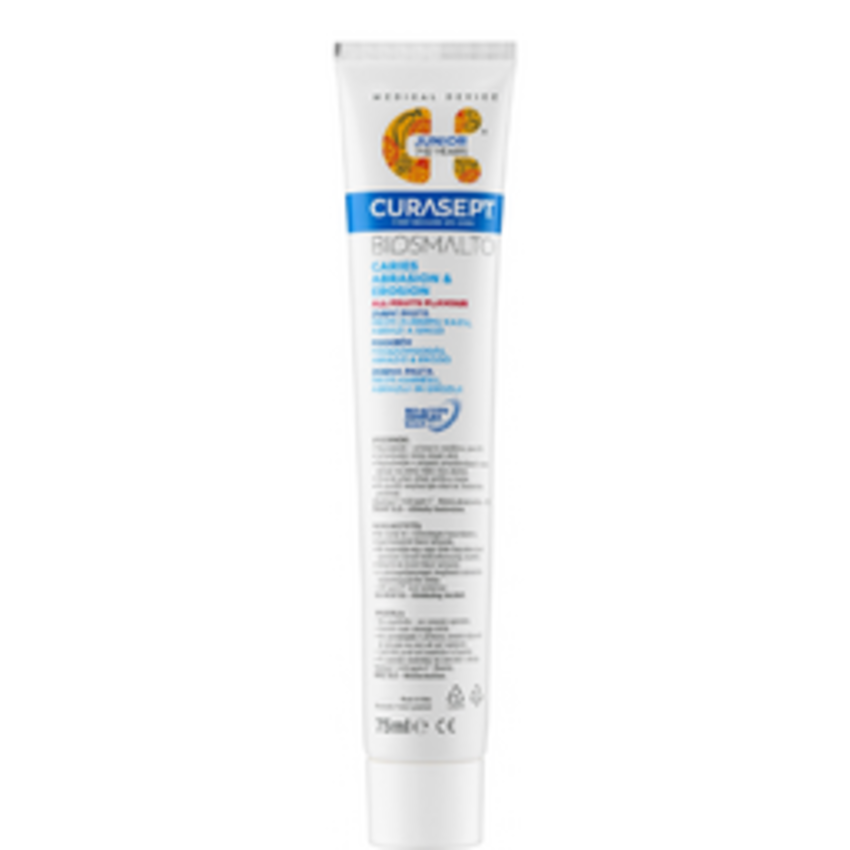 Curasept Junior 7–12 Jahre Biosmalto Karies Erosion & Abrasion Zahnpasta – 75 ml Curasept Curasept Junior 7–12 Jahre Biosmalto Karies Erosion & Abrasion Zahnpasta – 75 ml