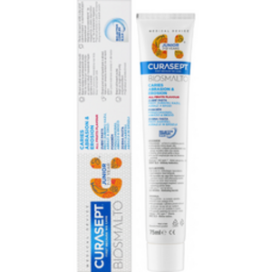 Curasept Junior 7–12 Jahre Biosmalto Karies Erosion & Abrasion Zahnpasta – 75 ml