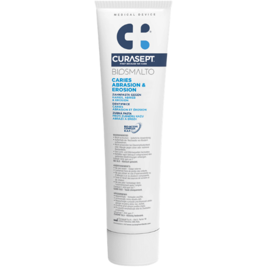 Curasept Biosmalto Zahnpasta gegen Karies, Erosion & Abnutzung – 75 ml Curasept Curasept Biosmalto Zahnpasta gegen Karies, Erosion & Abnutzung – 75 ml
