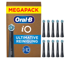 Oral-B Oral-B iO Ultimate Clean Aufsteckbürsten Schwarz - 10 Stück