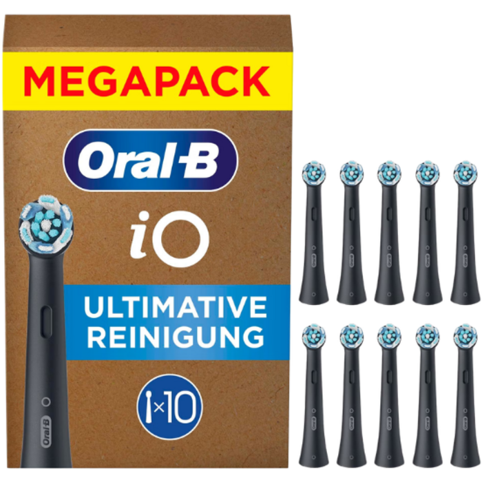 Oral-B Oral-B iO Ultimative Reinigung Aufsteckbürsten Schwarz - 10 Stück