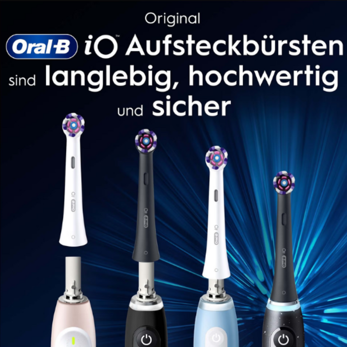 Oral-B Oral-B iO Radiant White Aufsteckbürsten - Weiß - 8 Stück