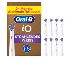 Oral-B Oral-B iO Strahlendes Weiss Aufsteckbürsten - Weiß - 8 Stück