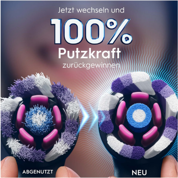 Oral-B Oral-B iO Radiant White Aufsteckbürsten - Schwarz - 8 Stück