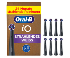 Oral-B Oral-B iO Radiant White Aufsteckbürsten - Schwarz - 8 Stück