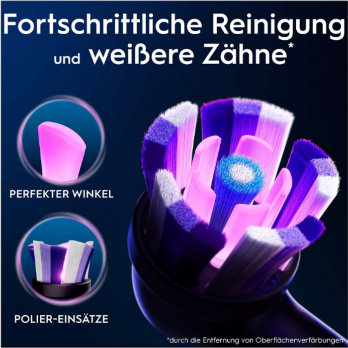 Oral-B Oral-B iO Radiant White Aufsteckbürsten - Schwarz - 8 Stück