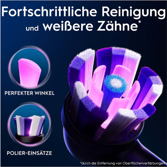 Oral-B Oral-B iO Strahlendes Weiss Aufsteckbürsten - Schwarz - 8 Stück