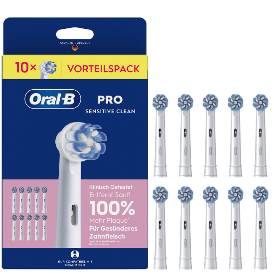 Oral-B PRO Sensitive Clean Aufsteckbürsten Vorteilspack – 10 Stück Oral-B Oral-B PRO Sensitive Clean Aufsteckbürsten Vorteilspack – 10 Stück
