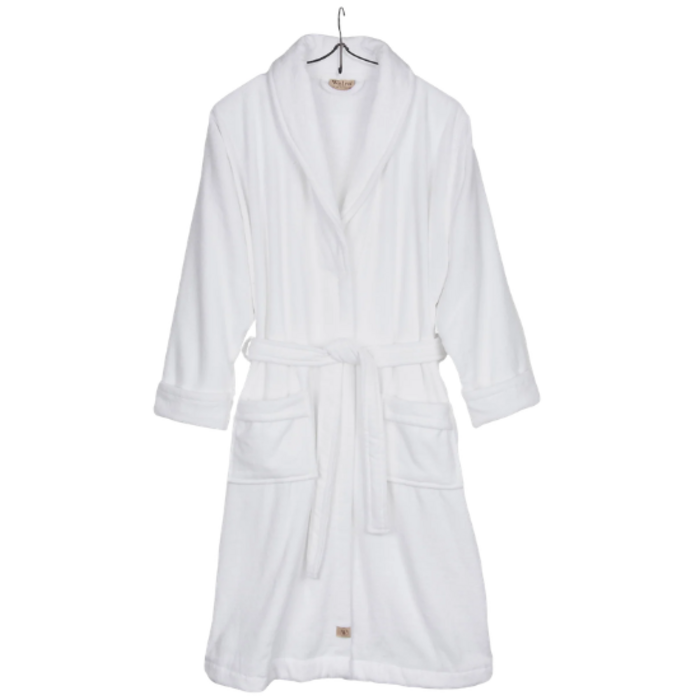 Walra Walra Bademantel Casual Robe S/M – Weiß