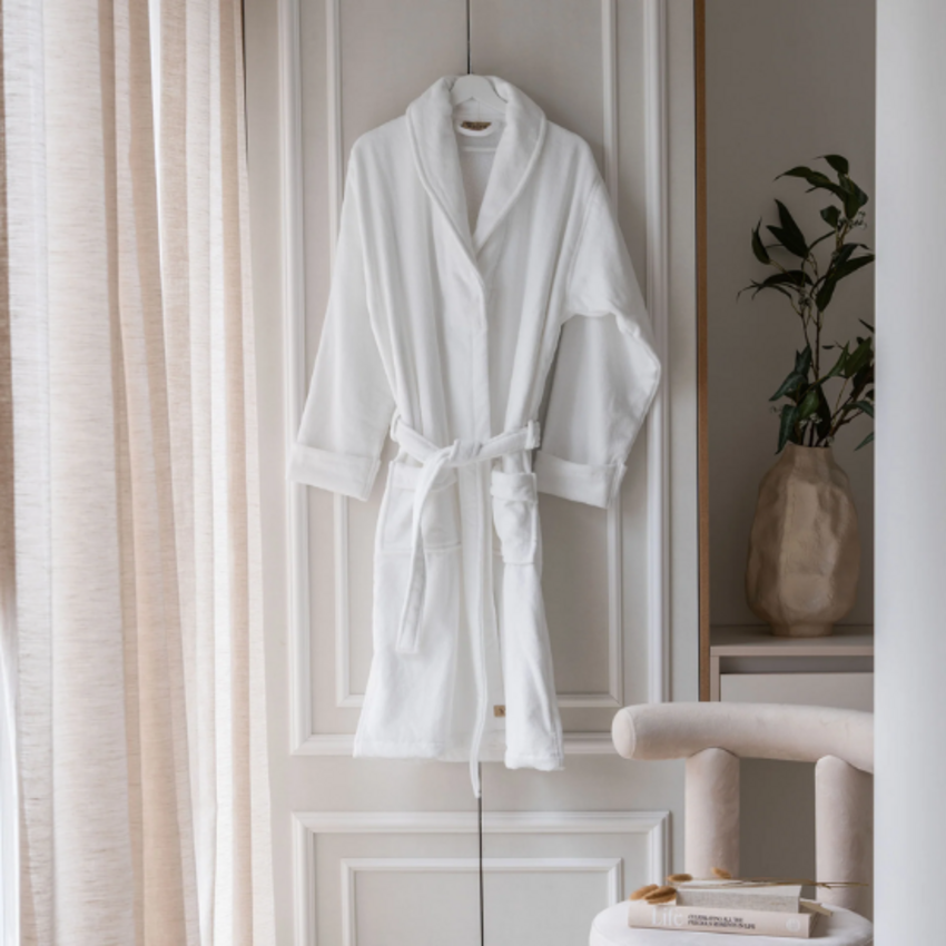 Walra Bademantel Casual Robe S/M – Weiß Walra Walra Bademantel Casual Robe S/M – Weiß