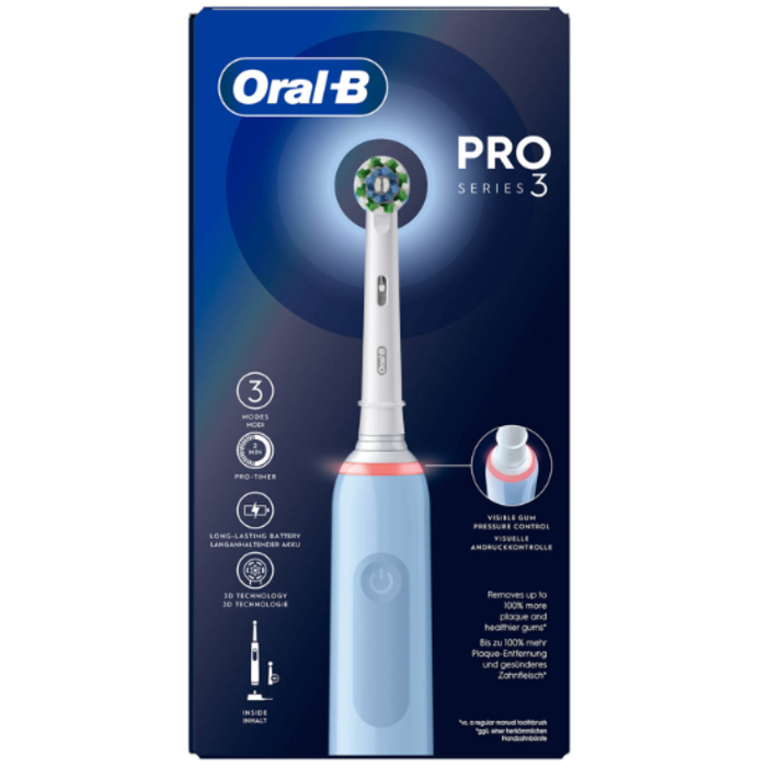 Oral-B Oral-B PRO 3 3770 Blue Cross Action