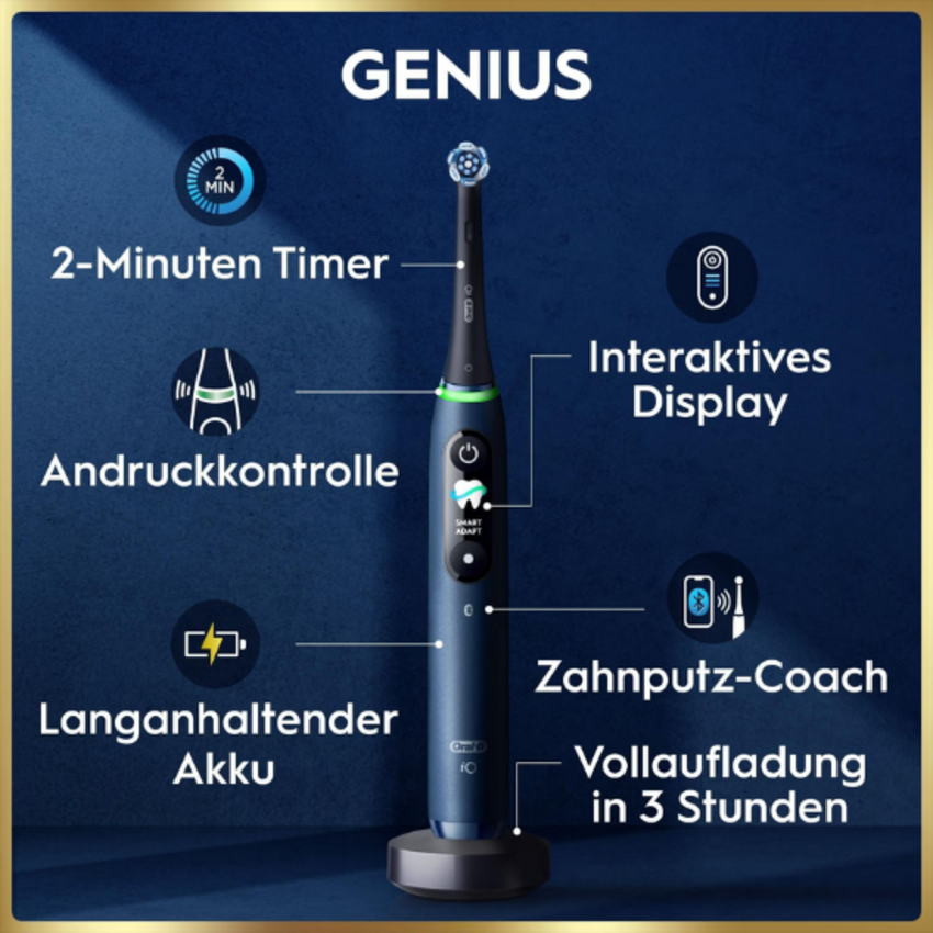 Oral-B iO Series 9 Sapphire Dark Blue Luxe Edition Oral-B Oral-B iO Series 9 Sapphire Dark Blue Luxe Edition