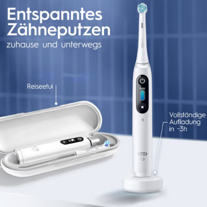 Oral-B Oral-B iO Series 8N White Elektrische Zahnbürste + 1 Ersatzbürste