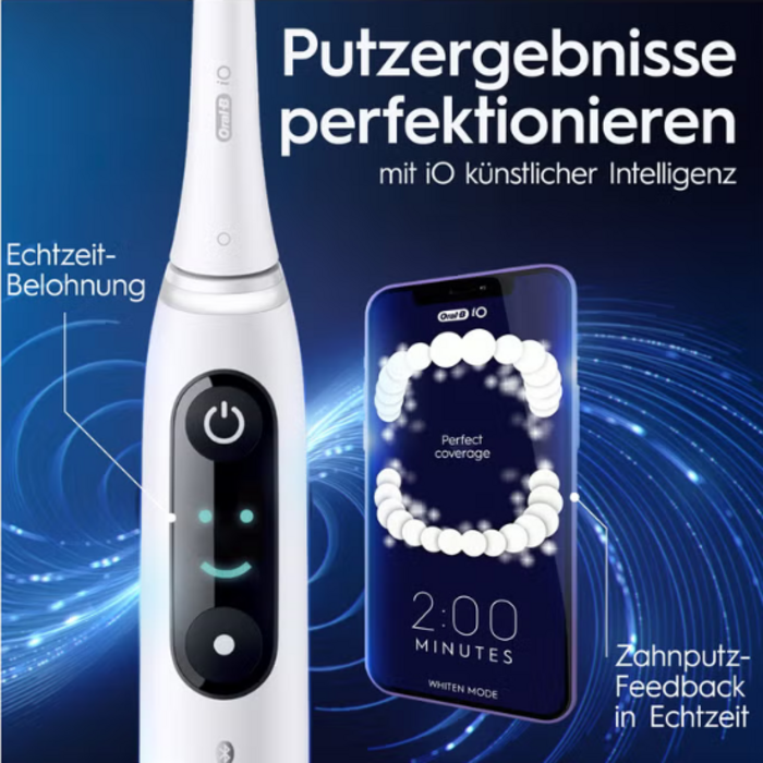 Oral-B Oral-B iO Series 8N White Elektrische Zahnbürste + 1 Ersatzbürste