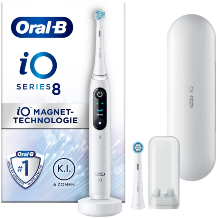 Oral-B Oral-B iO Series 8N White Elektrische Zahnbürste + 1 Ersatzbürste
