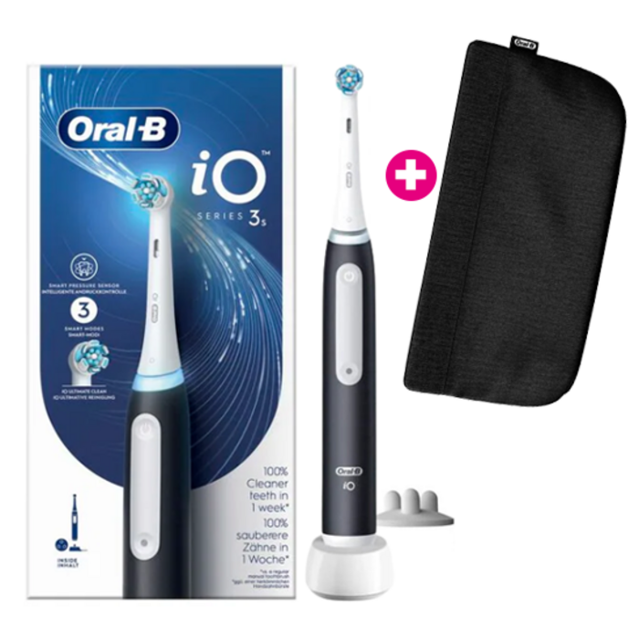 Oral-B Oral-B iO Series 3S Black + Gratis Oral-B iO Etui Black