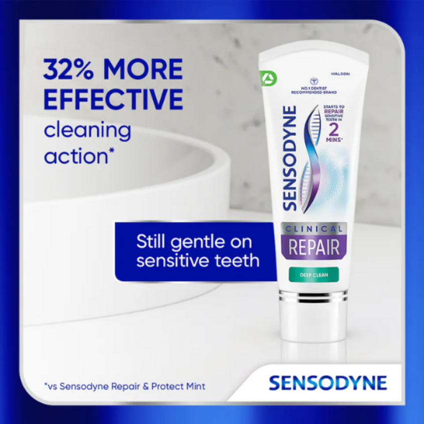 Sensodyne Clinical Repair Deep Clean Zahnpasta - 75 ml Sensodyne Sensodyne Clinical Repair Deep Clean Zahnpasta - 75 ml