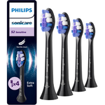 Philips Sonicare S2 Sensitive Black Aufsteckbürsten HX6054/88 - 4 Stück Philips Philips Sonicare S2 Sensitive Black Aufsteckbürsten HX6054/88 - 4 Stück