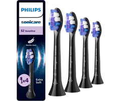 Philips  Philips Sonicare S2 Sensitive Black Aufsteckbürsten HX6054/88 - 4 Stück
