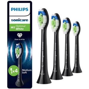 Philips Sonicare W2 Optimal White Aufsteckbürsten HX6064/88 - Black - 4 Stück