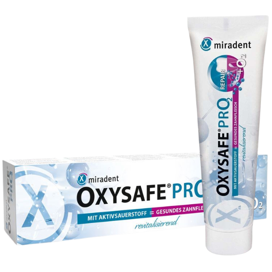 Miradent OXYSAFE Pro² Aktiv-Sauerstoff Zahnpasta – 75 ml Miradent Miradent OXYSAFE Pro² Aktiv-Sauerstoff Zahnpasta – 75 ml