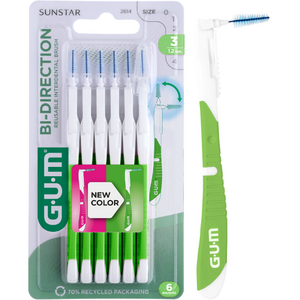 GUM Bi-Direction Interdentalbürsten 1.2 mm Grün - 6 Stück