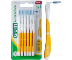 GUM Sunstar GUM Bi-Direction Interdentalbürsten 1.4 mm gelb - 6 Stück
