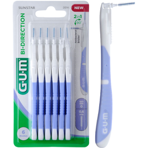 GUM Bi-Direction Interdentalbürsten 0.6 mm lavendel - 6 Stück