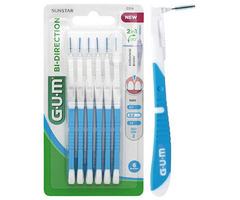 GUM Sunstar GUM Bi-Direction Interdentalbürsten 0,9 mm blau - 6 Stück
