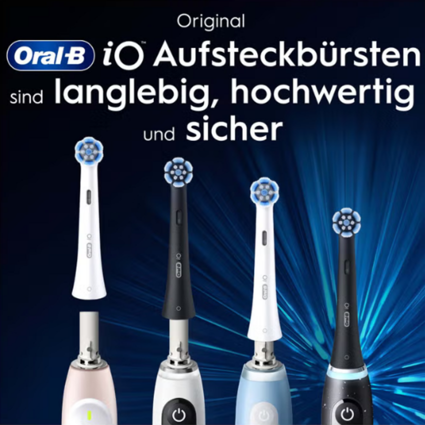 Oral-B iO Gentle Care White Aufsteckbürsten - 6 Stück Oral-B Oral-B iO Gentle Care White Aufsteckbürsten - 6 Stück