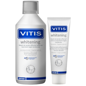 VITIS Vitis Whitening Bundle – Whitening Zahnpasta + Whitening Mundspülung Vitis Whitening Bundle – Whitening Zahnpasta + Whitening Mundspülung