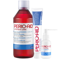 Perio-Aid Perio Aid Intensive Care Set 0,12 % Chlorhexidin – Zahnpasta + Mundspülung + Mundspray