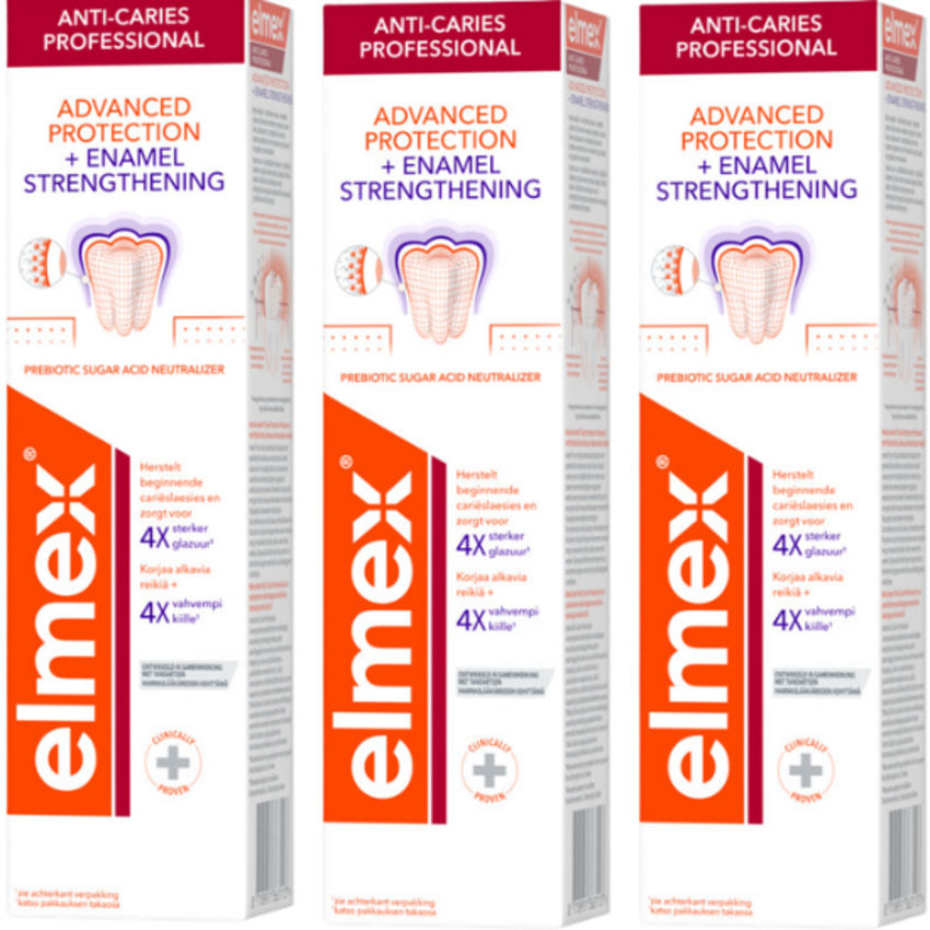 Elmex Anti-Caries Professional Zahnpasta Vorteilspack 3 x 75 ml Elmex Elmex Anti-Caries Professional Zahnpasta Vorteilspack 3 x 75 ml
