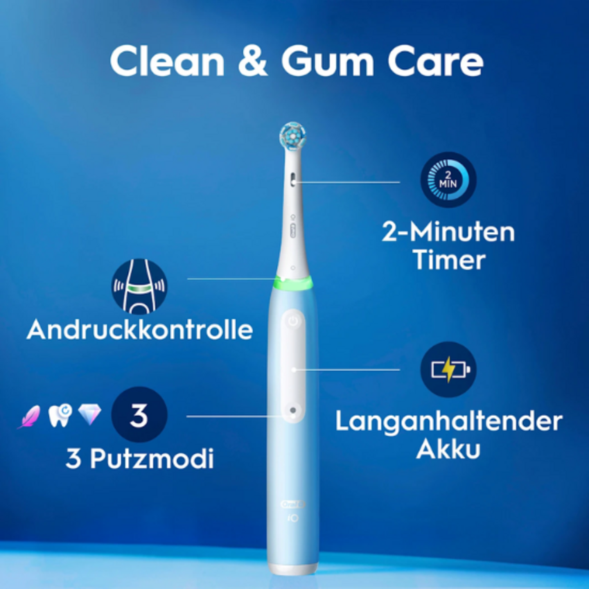 Oral-B iO Series 3N Ice Blue Elektrische Zahnbürste Oral-B Oral-B iO Series 3N Ice Blue Elektrische Zahnbürste
