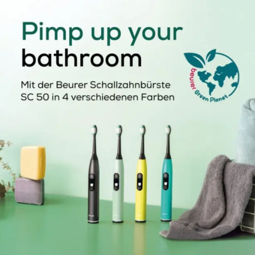 Beurer SC 50 Midnight Ink Elektrische Schallzahnbürste Beurer Beurer SC 50 Midnight Ink Elektrische Schallzahnbürste