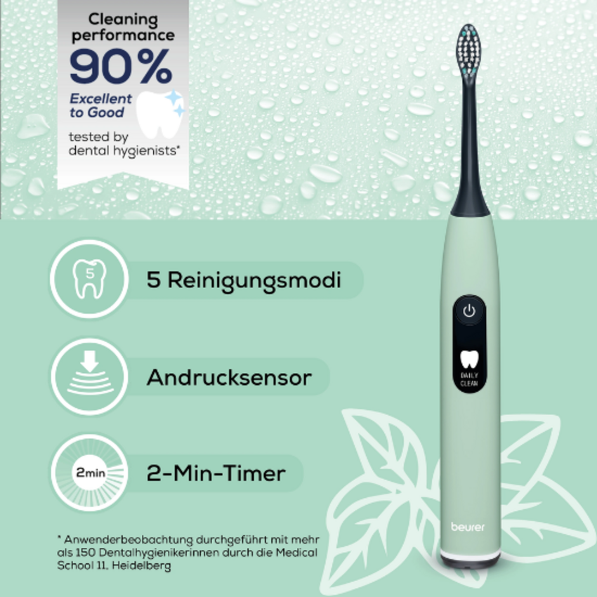 Beurer SC 50 Peppermint Elektrische Schallzahnbürste Beurer Beurer SC 50 Peppermint Elektrische Schallzahnbürste