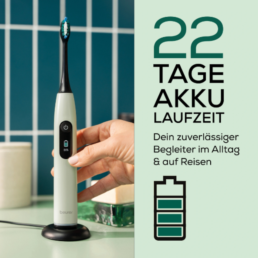 Beurer SC 50 Peppermint Elektrische Schallzahnbürste Beurer Beurer SC 50 Peppermint Elektrische Schallzahnbürste