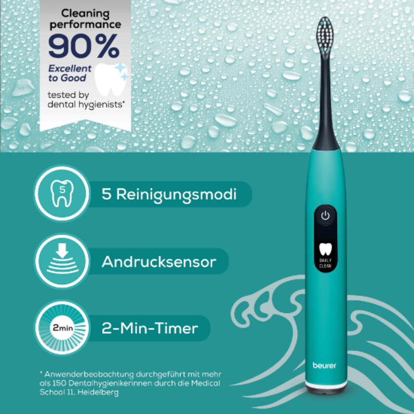 Beurer SC 50 Ocean Breeze Elektrische Schallzahnbürste Beurer Beurer SC 50 Ocean Breeze Elektrische Schallzahnbürste